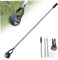 Edger Lawn Tool, manueller Rasen Edger, 53,2 Zoll Handbuch Rasen Edger mit 3 Abschnitten Edelstahlgriff, Rotary Grass Edger -Werkzeug mit Rad, Gartenrand für Landschaftsgestaltung Bürgersteighof