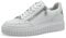 s.Oliver Damen Plateau Sneaker mit Reißverschluss Vegan, Weiß (White Comb.), 38 EU