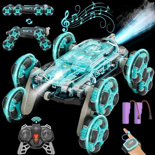 Hot Bee Ferngesteuertes Auto 4 5 6 7 8 9 10 Jahre, Spielzeug ab 5 6 7 8 Jahre Jungen, Geschenk Junge 6 7 8 Jahre, 8WD RC Auto mit Fernbedienung, 2,4 GHz Ferngesteuerte Autos Spielzeug mit LED Licht