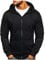 Sweatjacke Herren gefüttert, Hoodie Herren reißverschluss, Fleecejacke Herren gefüttert, Zip Jacke Herren, Hoodie Jacke Herren mit Kapuze, warme Pullover Herren, i am kenough, schwarzer Hoodie Herren