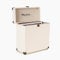 Audizio RC32, Funda Robusta para Guardar Discos, Soporte para vinilos de diseño, Funda para Guardar de 30 a 35 Discos de Vinilo, Accesorios para Discos - Blanco Crema