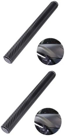 GLEAVI 2St Kohlefaserfolie Kohlefaser-Vinyl-Aufkleber Auto-Mülleimer Autobehälter für die Rückseite des Autos Ersatzset für Banklatten 3D-Aufkleber car Decoration autodeko stickbild Black