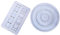 SHINEOFI 1 Set Calendar Ornaments Christmas Advent Calendar for Candles Crafts Making Supplies Jewlery Tray Moon Calendar Epoxy Serving Tray Round White