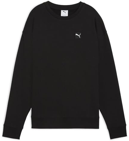 PUMA Mädchen Elevated Comfort Crew FL Sweatshirt, Puma Schwarz, 158 EU