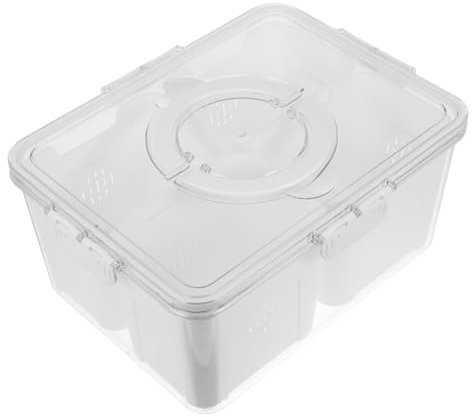 OKUMEYR Kühlschrank-box Mit Fächern Wiederverwendbar Luftdicht Für Gemüse Obst Fleisch Snacks Transparente Lebensmittelbehälter Mit Deckel Für Aufbewahrungsboxen