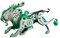 GOUX 3D DIY Mini Metall Bian Tiger Modell, Ancient Chinese Beasts Assembly Kit Spielzeug, 3D Puzzles für Erwachsene, Creative Ornament Spielzeug Geschenk (92PCS/Grün)