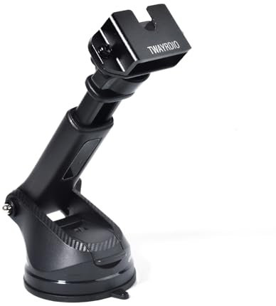 TWAYRDIO Car Radio and MIC Holder, Dashboard Windscreen Radio Holder, Suction Cup Radio Mount Cradle for Motorola Midland Yaesu Baofeng Retevis Two Way Radios Walkie Talkies for Cobra Uniden CB Mics