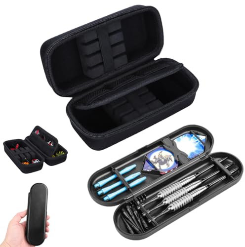 IKOPFLN Custodia Rigida per Freccette, Borsa Organizer in EVA per Freccette, Custodia per Accessori da Viaggio, Adatta per Punte in Acciaio, Punte Morbide e Freccette Professionali