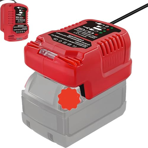 M-18 Multi-Voltage Battery Charger Replacement for MilWaukee Charger Comaptible with MilWaukee M.18 18V Lithium-ion Batteries 48-11-1862, 48-11-1880, 48-11-1850, 48-11-1852, 48-11-1812