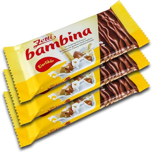 3 er Pack Zetti bambina Eierlikör Tafel 3 x 100g Schokolade