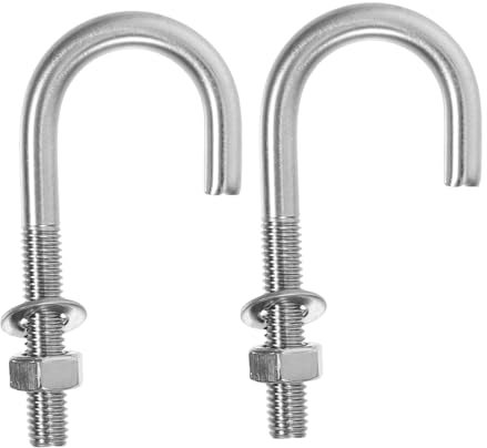 Amosfun 2 Piezas Perno De Anclaje Publicar Anclajes De Concreto Publicar Sujetadores De Concreto Tornillos De Expansión De Acero Inoxidable Tornillos De Brida Plata Acero Inoxidable 304
