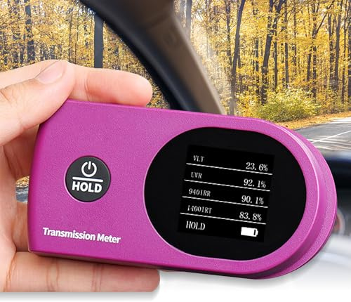 AMTAST Digital Window Tint Meter Solar Film Transmission Meter with Automatic Calibration 7-in-1 UV IR Rejection Meter for UV, Visible Light, IR 940nm, IR 1400nm, Full IR, TSER, SHGC (Model AMT537)