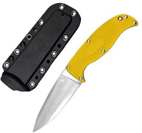feststehende Festes outdoor Gerade Stahl messer EDC Jagdmesser Scharfes, Gegen Full Tang messer einhand mit Scheide, Camping multitool messer gürtelmesser survival messer, G10 fixed blade neck knife