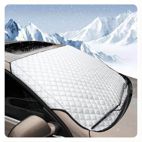 Frontscheibenabdeckung, Für Hyundai i20 i-20 I20 N Windschutzscheibenabdeckung, Frost- und schneesicher, aus dickem Oxford-Gewebe