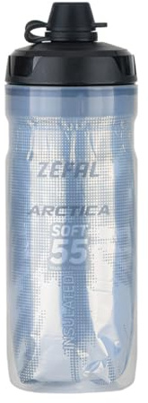 ZEFAL ARCTICA SC Borraccia MTB Termica con Tappo – Borraccia Termica Bici Isolata Ciclismo Bici da Corsa MTB - 550 ML - Argento-Nero