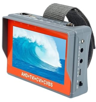 XZXXZSZ 5 Zoll AHD CCTV Kamera Tester 8MP AHD TVI CVI Video Überwachung Monitor PTZ UTP Tragbare Monitor for Sicherheit Kamera