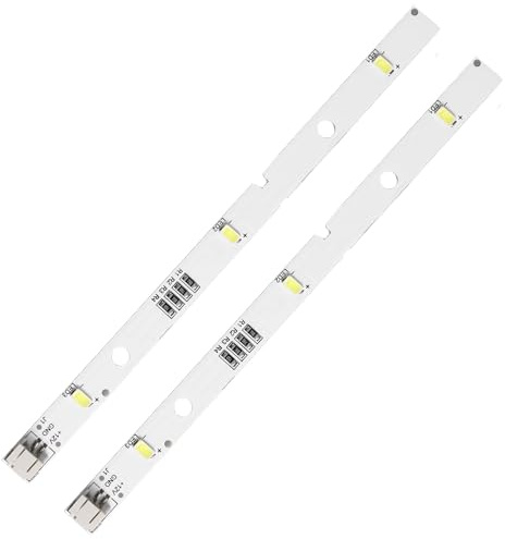 2 Pcs LED Fridge Light Strip for RONGSHENG/HISENSE Fridge Freezer E349766 | MDDZ-162A 1629348 1529227 DC12V 2W Refrigerator Bar Compatible with Kenwood KIFF5017 KIFF5020 KIFF7017 KIFF7020 KSBNDIX18