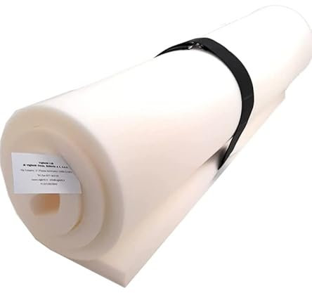 Feuille éponge / mousse / polyuréthane expansé, indéformable, haute densité : 21 moyenne, rigidité : 100 x 200 H.1 cm, blanc