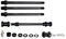 TOPEAK Unisex-Adult Sr Pro Carbon Femme Steckachsen-Kit M12 x 1,0 für Journey Trailer, Schwarz, M/L