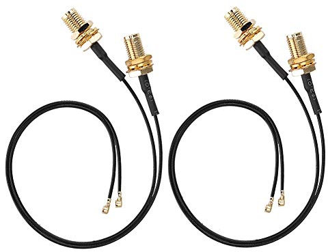 ASHATA 4PCS IPX4-Anschlusskabel, 4 STÜCKE Wireless Netzwerkkabel m.2 / NGFF Netzwerkkarte Kabel, hochwertiger SMA-Kopf, für 9260NGW / 7265AC / 9650AC / BCM94360