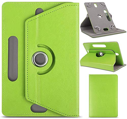 AKNICI Funda Universal Tablet 7 Pulgadas 360 Grados Rotación para Dragon Touch/Haehne/ALLDOCUBE/Yuntab/TXVSO/JEJA/LAMZIEN/JINYJIA/HMAI/Pritom/Docooler/Alcatel/TECLAST/Navitel/ASUS Nexus - Verde