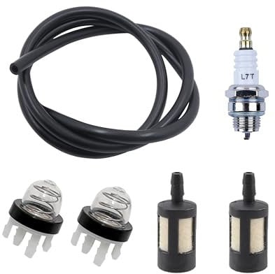 Hippotech Fuel Hose Filter Line and Primer Bulb Spark Plug for Stihl TS410 TS420 Chainsaw Replaces Parts No.4238 350 6201
