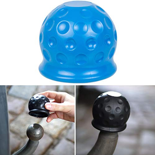 Copertura a Sfera per Gancio di Traino, 1 pz, blu, per Attacchi con Testa a Sfera fino a Ø 50 mm (2inch) Tappo di Copertura in Plastica, Copertura per Gancio contro abrasione, tappo gancio traino