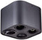 Trio Leuchten Deckenleuchte Cookie 612900432, Metall Schwarz matt, exkl. 4x GU10