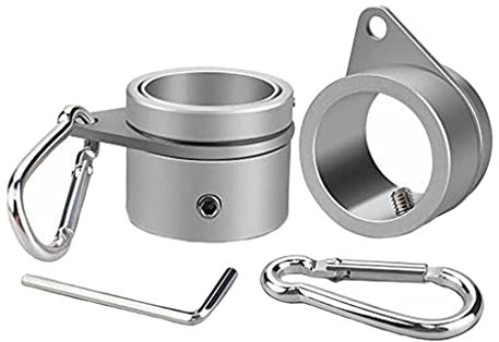 Baoblaze Aluminium Legierung Fahnenmast Rotierenden Ringe, Flagge Pol Clip, Anti Tülle Montage Pole für 0,75-1.02 Durchmesser (1 Durchmesser)