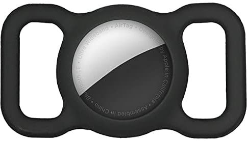 Sichy Pet Silikon Schutzhülle für Apple Airtag GPS Finder Hund Katze Halsband Schleife, Pet Loop Halter für Air_Tag, für Apple Locator Tracker Anti-Lost Gerät