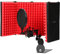 Microphone Isolation Shield, Foldable with Mic Threaded Mount,High Density Absorbing Foam,Handheld Mic Shield Mask,Microphone Accessories for Vocal Recording