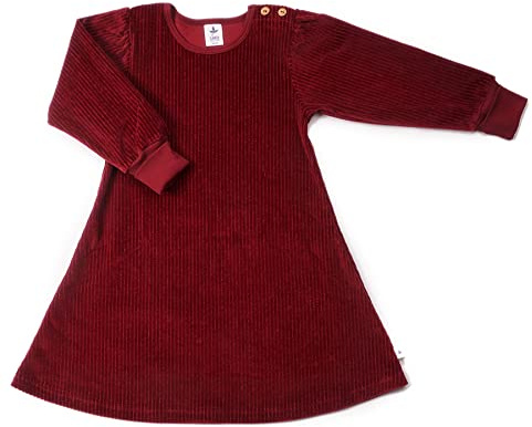 Leela Cotton Girl's Cordkleid, Nachtblau Dress Kleid