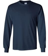 Gildan Heavy Cotton 5.3 oz. Long-Sleeve T-Shirt, (Navy), XL