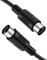 Getaria MIDI-Kabel 5 Pin DIN Plug 5 m schwarz, verwendet für Audiokabel für Elektronisches Klavier, MIDI-Tastatur, Synthesizer, Audioschnittstelle, Sequencer, Multi-Effect Pedal (1, 3M)