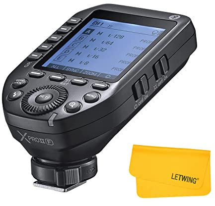 Godox XProII-F XProIIF TTL Déclencheur de Flash Fuji Transmetteur à Distance sans Fil HSS 1/8000s, Connexion Bluetooth émetteur, Intelligent et Portable à Grand écran Compatible avec Fujifilm Caméra