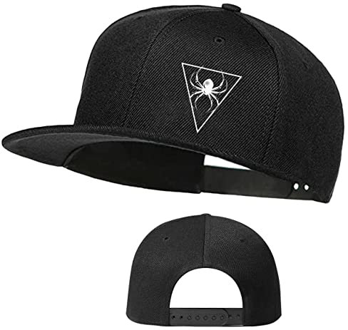 Skateboard-Hut mit Totenkopf-Design, flache Schirmmütze für Herren, Snapback, Baseballkappe für Jungen, Hip-Hop, Spinne, 1