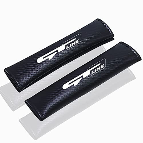 2 Stücke Auto Kohlefaser Gurtpolster Sicherheitsgurt, für K-ia Ceed GT GT Line Car Atmungsaktive Bequem Geschmeidig Innenausstattung Styling Zubehör, GT Line