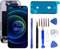 GLK-Technologies® LCD Display für iPhone 12 Mini Ersatz Bildschirm 5.4 Touchscreen Inklusive Display Rahmen Montage Reparaturwerkzeug