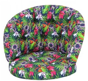 shivler Polster Kissen Rattanstuhl Rattan Auflagen Rattankissen Gartenkissen Gartenmöbel Kissen für Rattansessel (Blumen und Bläter)