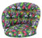 shivler Polster Kissen Rattanstuhl Rattan Auflagen Rattankissen Gartenkissen Gartenmöbel Kissen für Rattansessel (Blumen und Bläter)