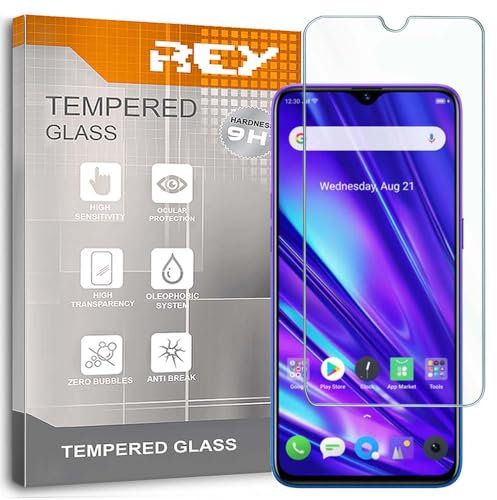 2X Protector de Pantalla para OPPO REALME 5 Pro, Cristal Vidrio Templado Premium