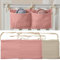 ZOCONE 2 Stücke Babybett Organizer Hängend, 2-in-1 Baby Kinderzimmer Organizer Aufhängen Babybett Verstellbarer Organizer für Windeln Kleidung Spielzeug Hängeorganizer Babybetttasche(Rosa+Khaki)