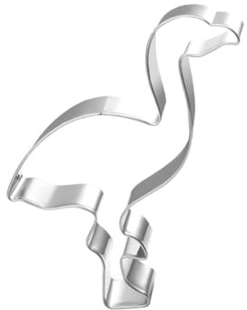 Garneck Ausstechform Flamingo Aus Edelstahl Für Kekse Keksform Backzubehör Küchen-Plätzchenform Zum Ausstechen Von Teig Für Brot Kekse Und Kuchendekoration 1 Stück
