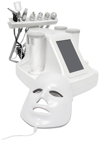 7 in 1 Wasser Sauerstoff Maschine,Dermabrasion Hydro Tiefenreinigung Hydra Beauty Facial Care Machine mit LED-Maske,Hydro Dermabrasion Jet Peel kleine Blase Gerät