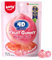 Amos 4D Gummy Sweets Burst, Peach Candy Centre Filled, Fruit Snacks Natural Flavor, Resealable 65g Bag (Peach 3Pack)
