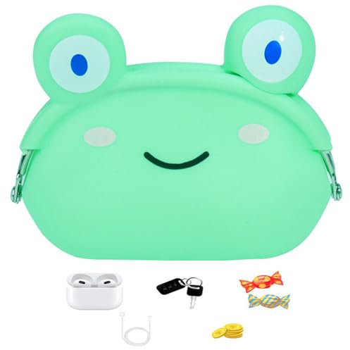 Porte-Monnaie en Silicone Animal,Porte-Monnaie en Silicone | Pochette à pièces d’animaux de dessin animé - Sac polyvalent, petit porte-clés, sac en Silicone de dessin animé pour la décoration de sac à