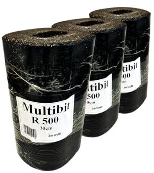 3x Handelskönig Mauersperrbahn R500 besandet 30 cm Bitumen Isolierpappe Isolierung Mauersperre Speerbahn