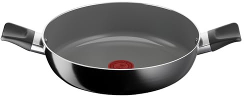 Lagostina Gota cacerola baja 26 cm, revestimiento de cerámica antiadherente, deslizamiento óptimo, limpieza fácil, ecológica, Thermo-Signal, segura, compatible con inducción
