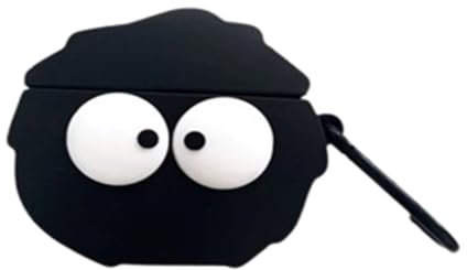 PLXBYC Cute Popular Headphone Cover for AirPods 4,Powerful Drop Protection,Funny Creative for AirPods 4th Generation Charging Case(2024) for Boys Girls Black