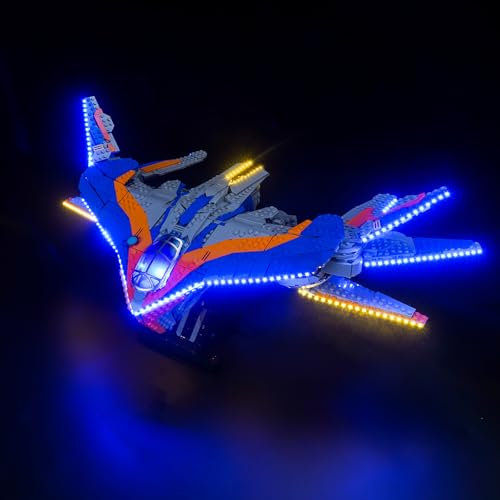 BrickBling Led Licht Set Kompatibel mit Lego 76286 Guardians of the Galaxy: The Milano (Kein Modell), Dekorationsbeleuchtungsset Compatible with Guardians of the Galaxy: The Milano Kreative Spielzeug